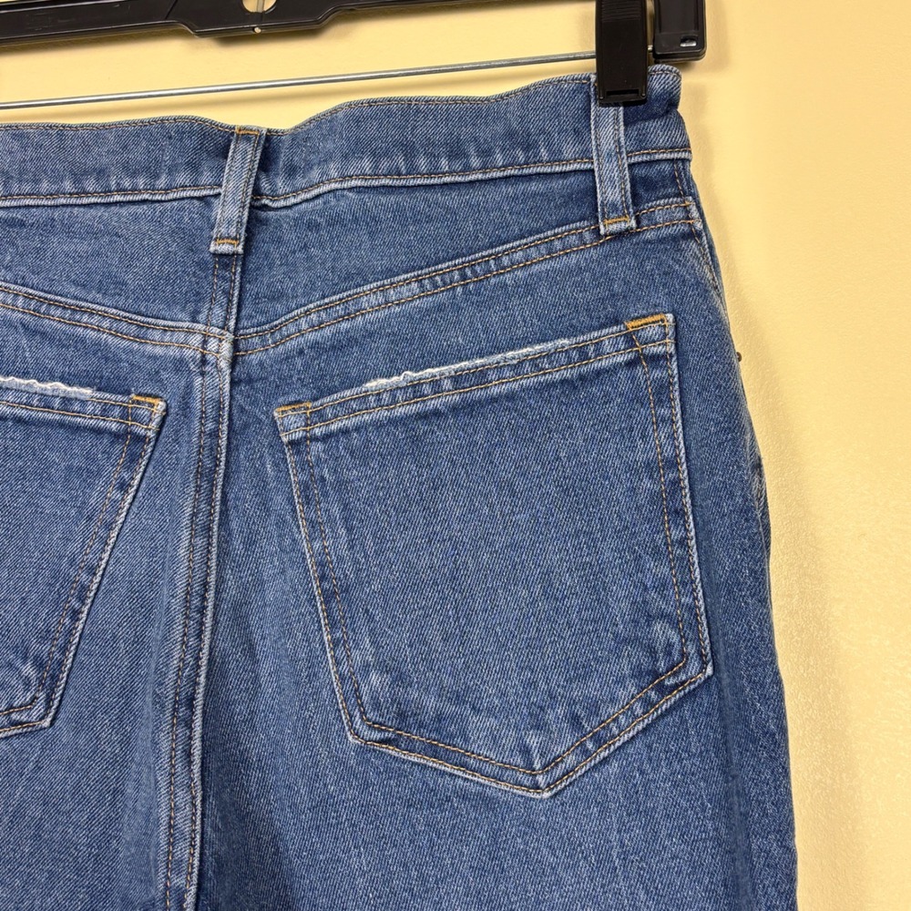 ABERCROMBIE & FITCH Ultra High Rise 70s Flare Jeans Dark Wash Blue Women Size 26 - Picture 12 of 14